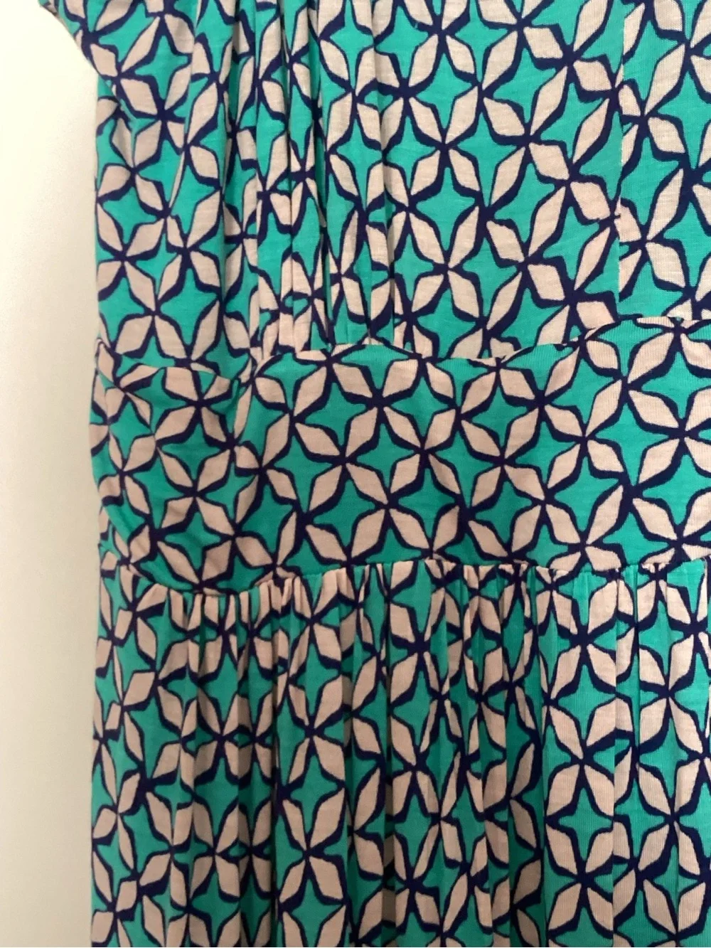 Maeve Teal Geo Halter Maxi Dress